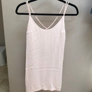 Baby Pink Open-Back Dress